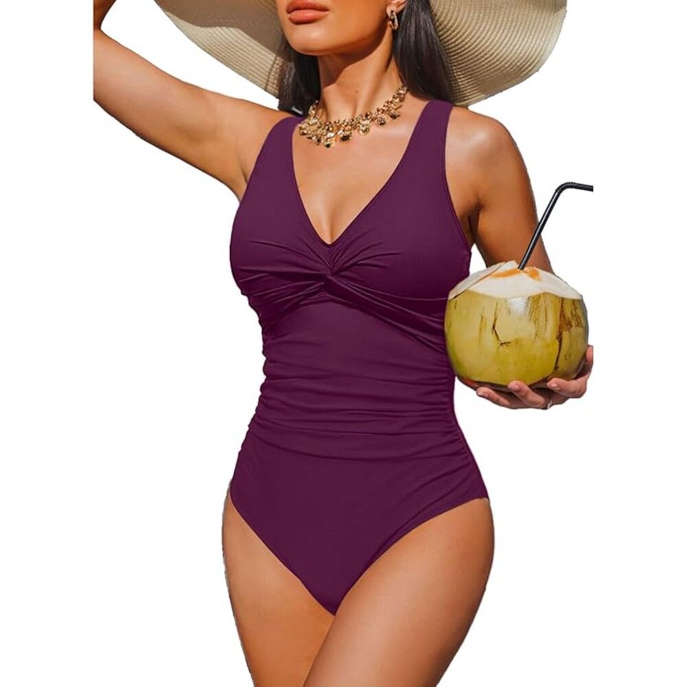 NWT Holipick Tummy Control One Piece Swimsuit - Push Up Full Coverage Slimming